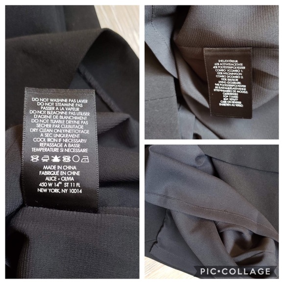 NWT Alice +Olivia black dress - Picture 16 of 16